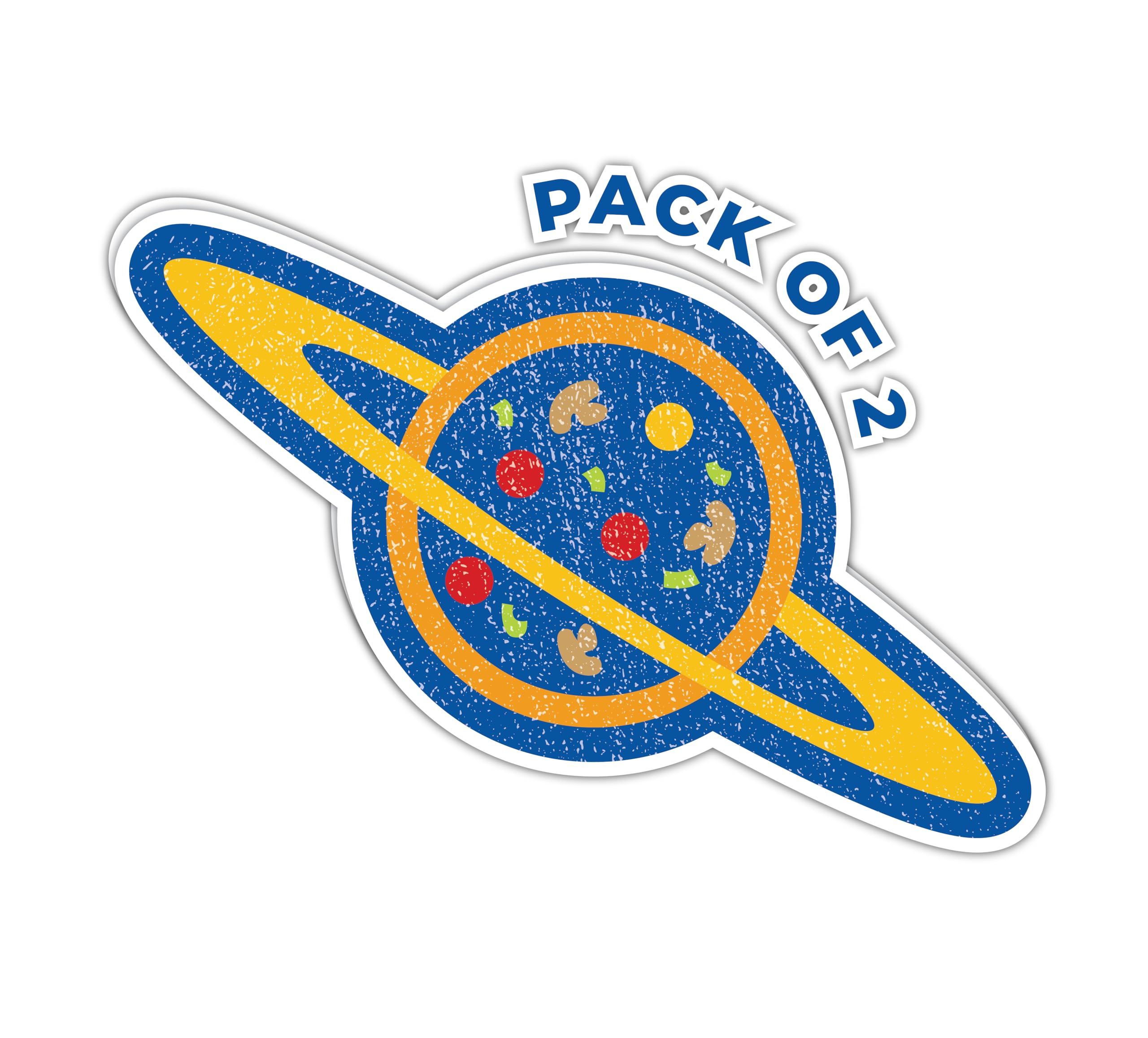 IMPERIAL VIBES – Pizza Planet Sticker – Vinyl Sticker for Car, Truck, and Van – Indoor and Outdoor Use for Laptop – Waterproof Decal for Watercooler