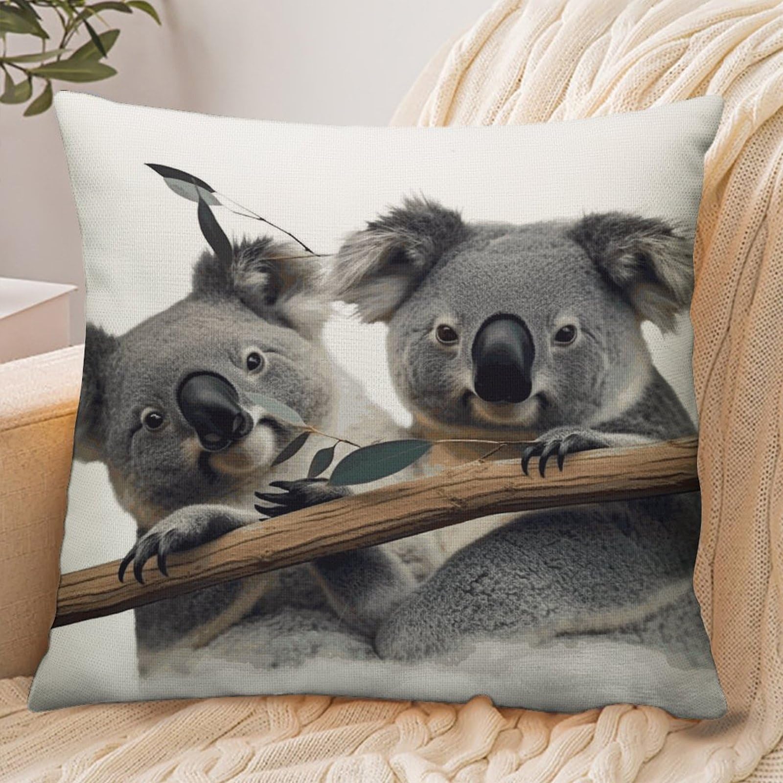 Fekiloot Style Funny Koalas Pillowcase Pillow Sham Pillow Case