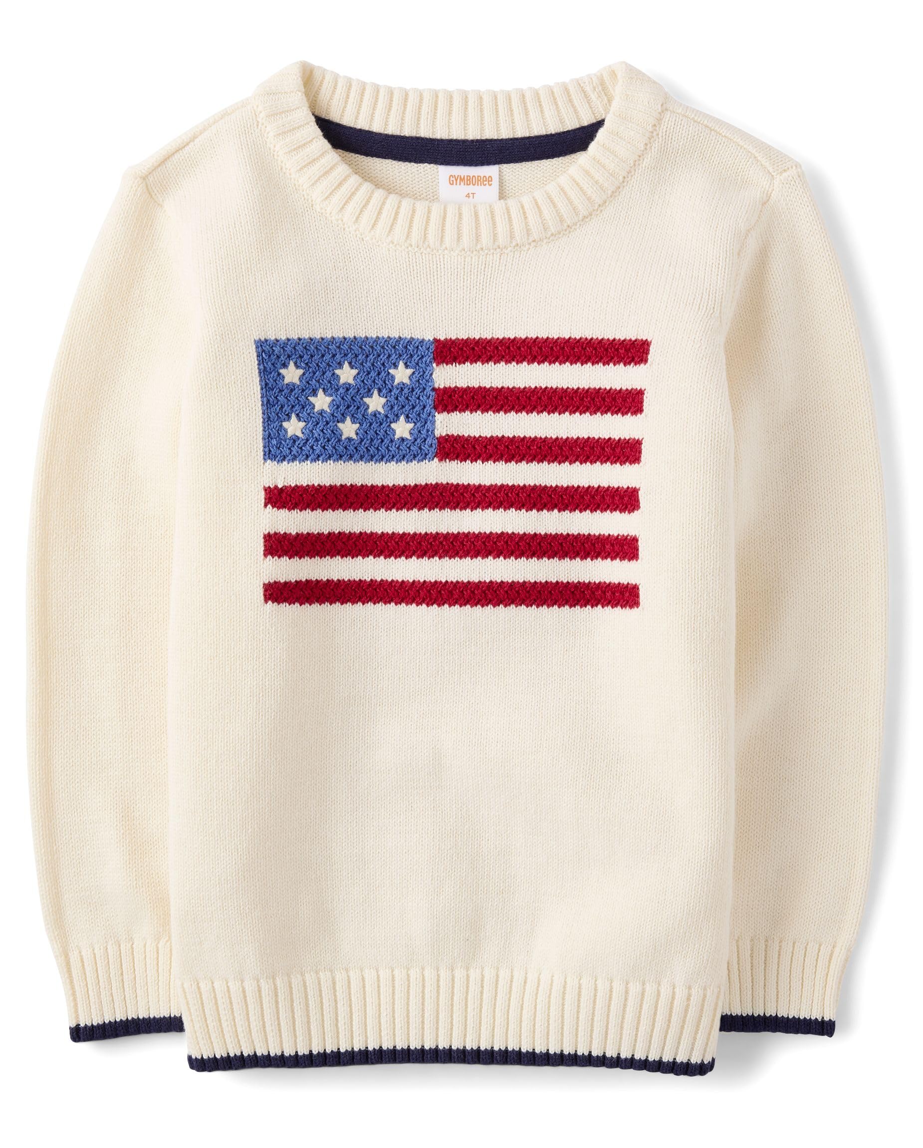 Gymboree Boys' and Toddler Embroidered Pullover Sweater