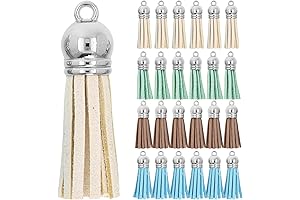 Mandala Crafts Pastel Faux Suede Tassels for Jewelry Making