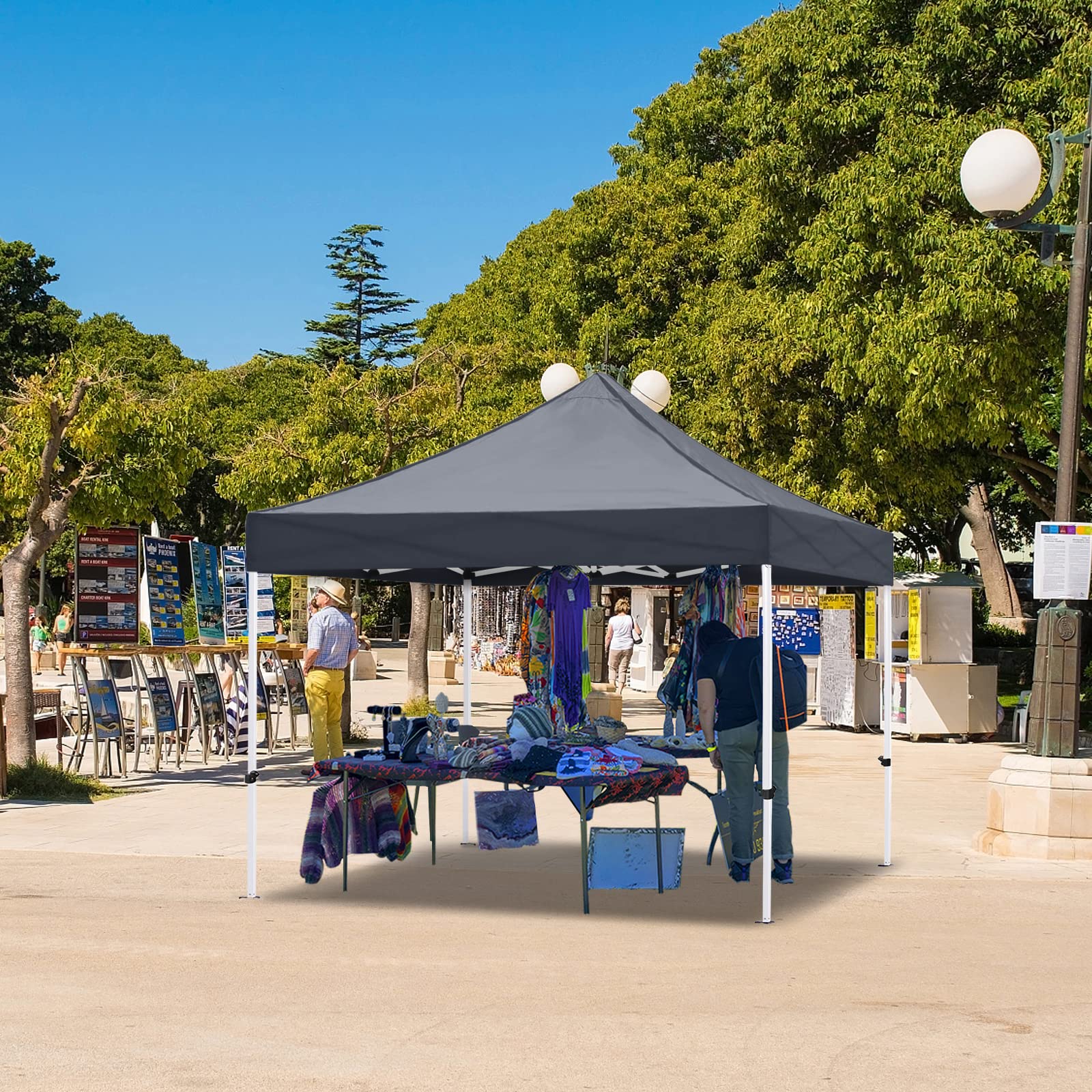 10x10FT Pop Up Canopy Tent Outdoor Heavy Duty Commercial Instant Sun