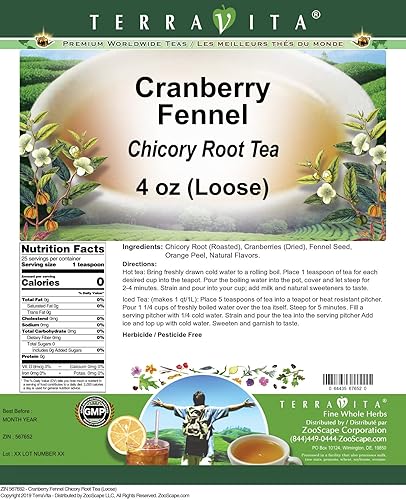 Miniatura 2 de Té de raíz de achicoria de hinojo de arándano (suelto) (4 oz, ZIN 567652)