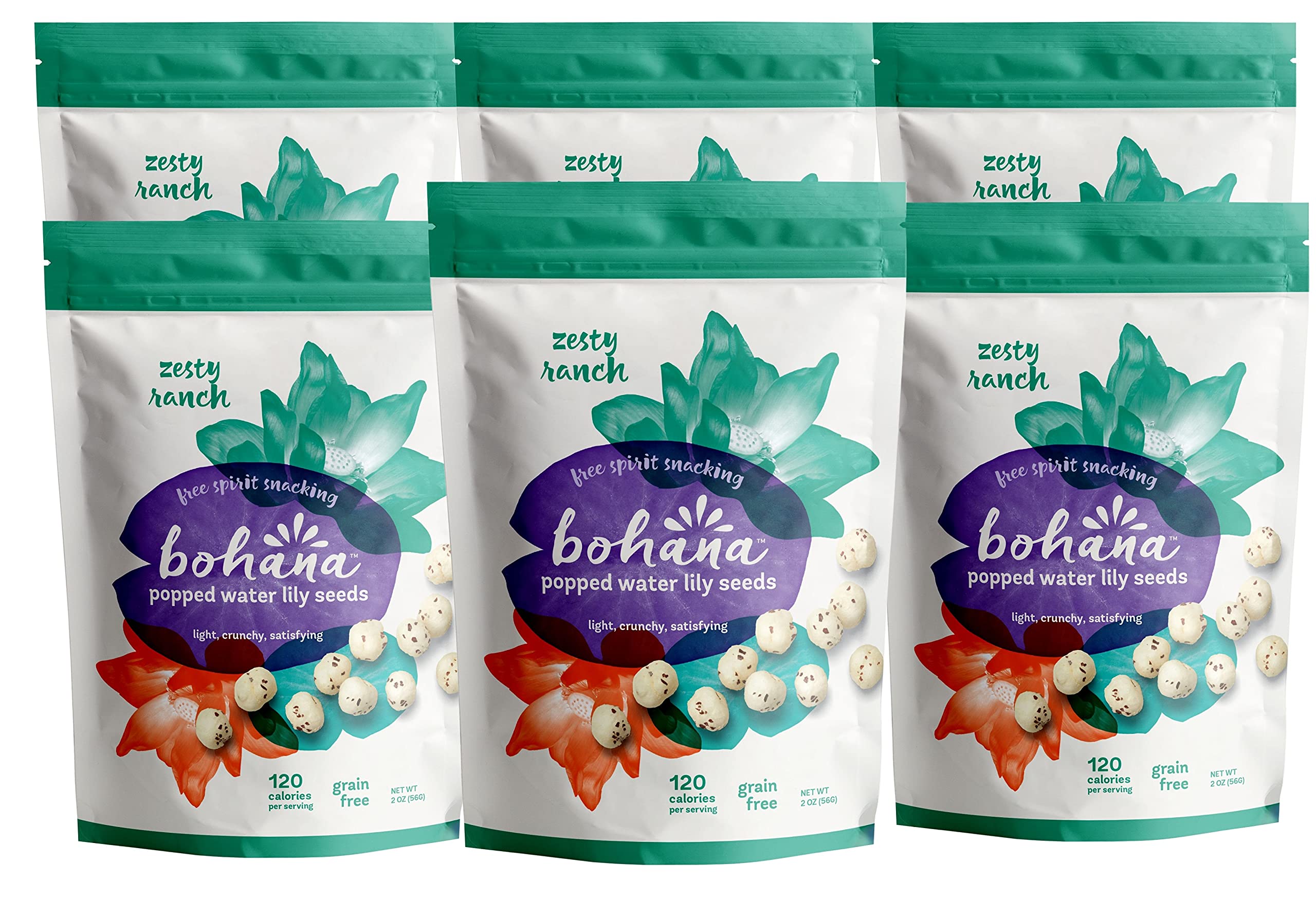 Buy Bohana Water Lily Puffs, 6 Pack As Seen On Shark Tank, Try All Three Flavors All Natural