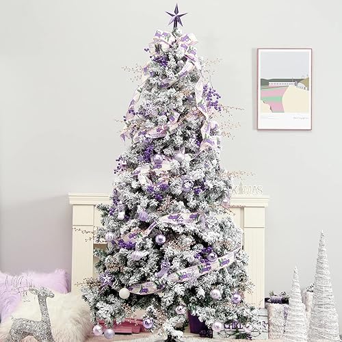 Miniatura 7 de Juego de adornos de bolas de Navidad, 88 piezas de plástico inastillables para colgar en el árbol de Navidad, para interiores y el hogar, decoración