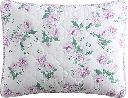 Miniatura 5 de Betsey Johnson - Juego de edredón tamaño Queen acogedor juego de ropa de cama reversible de microfibra cepillada decoración casual para todas las