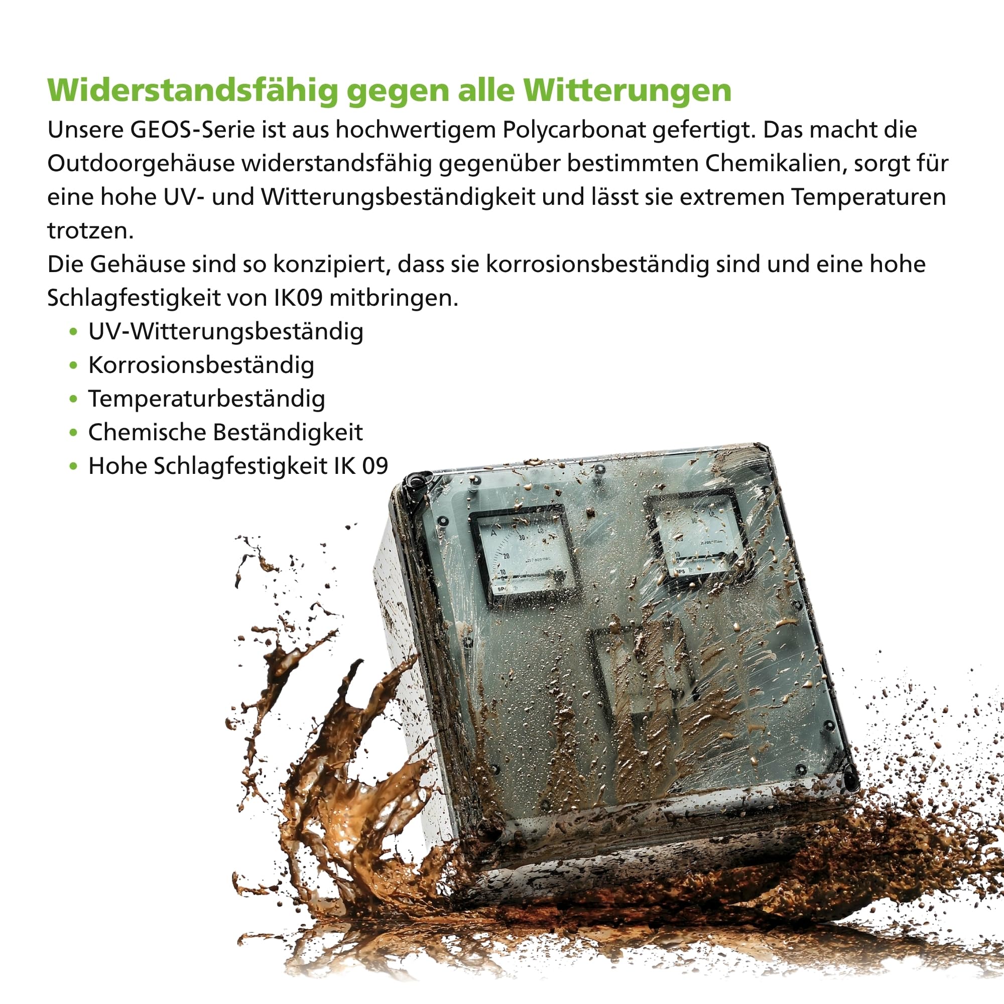 Spelsberg GEOS-L 3030-18-o Leergehäuse, Outdoorgehäuse, Industriegehäuse, robust, IP66/IP67/IP69, grauer Deckel, 300 x 300 x 180 mm