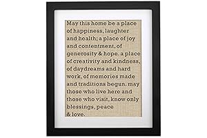 Meaningful Housewarming Gift Burlap Prints for New Homeowners and Friends