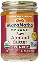 MaraNatha Organic Raw Almond Butter, No Salt, Crunchy, 12 oz