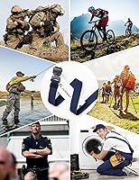 Vista 5 de Cinturón táctico JUKMO, cinturón de nailon para pistola militar de 1.5 pulgadas con hebilla de liberación rápida resistente