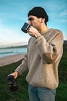 Vista 7 de Stansport Enamel Coffee Mug with Stainless Steel Rim – Durable Camping Cup for Coffee, Tea & Hot Cocoa – For Backpacking, Hiking & RV – Classic