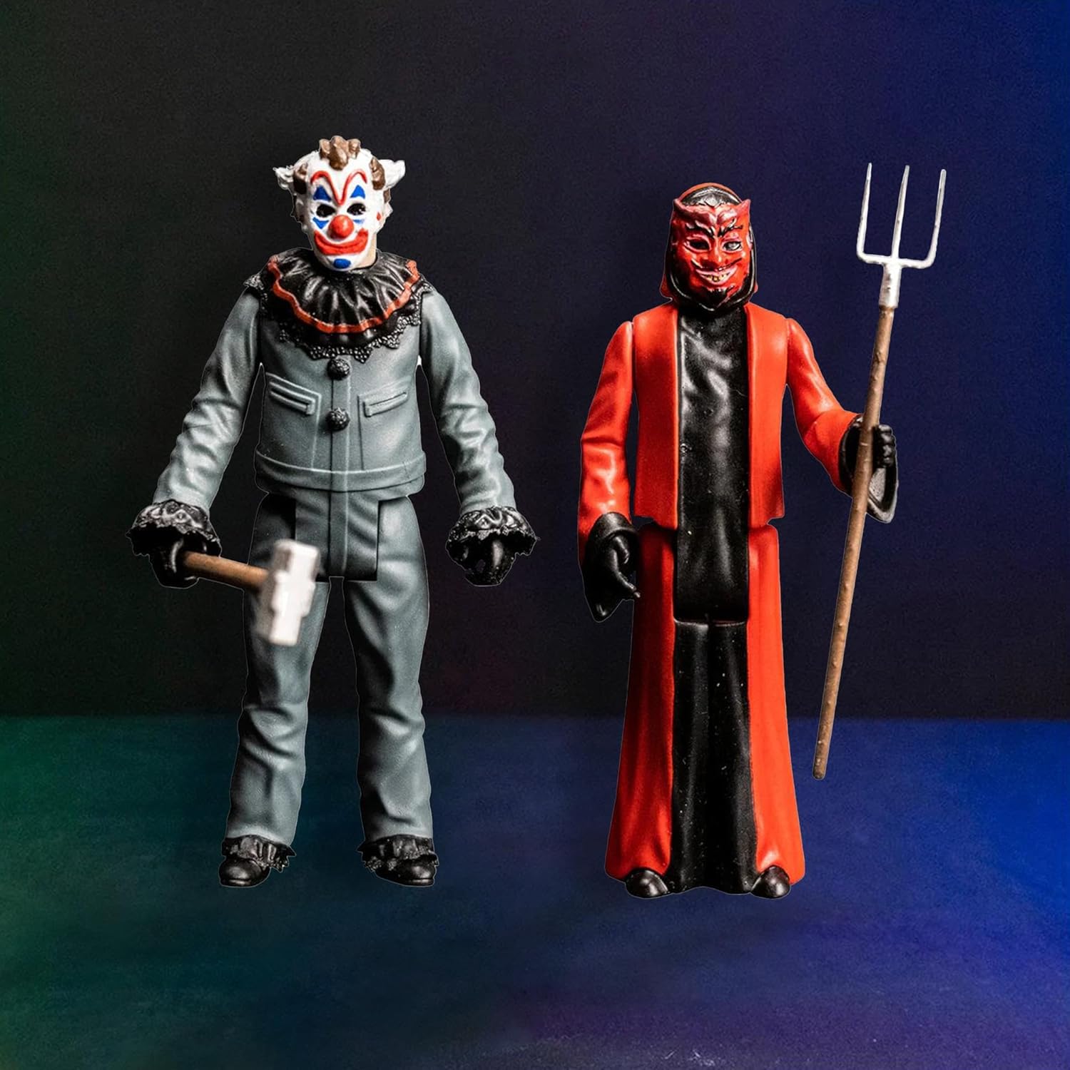 Trick Or Treat Studios Haunt 3.75 Inch Action Figure 2-Pack | Clown & Devil