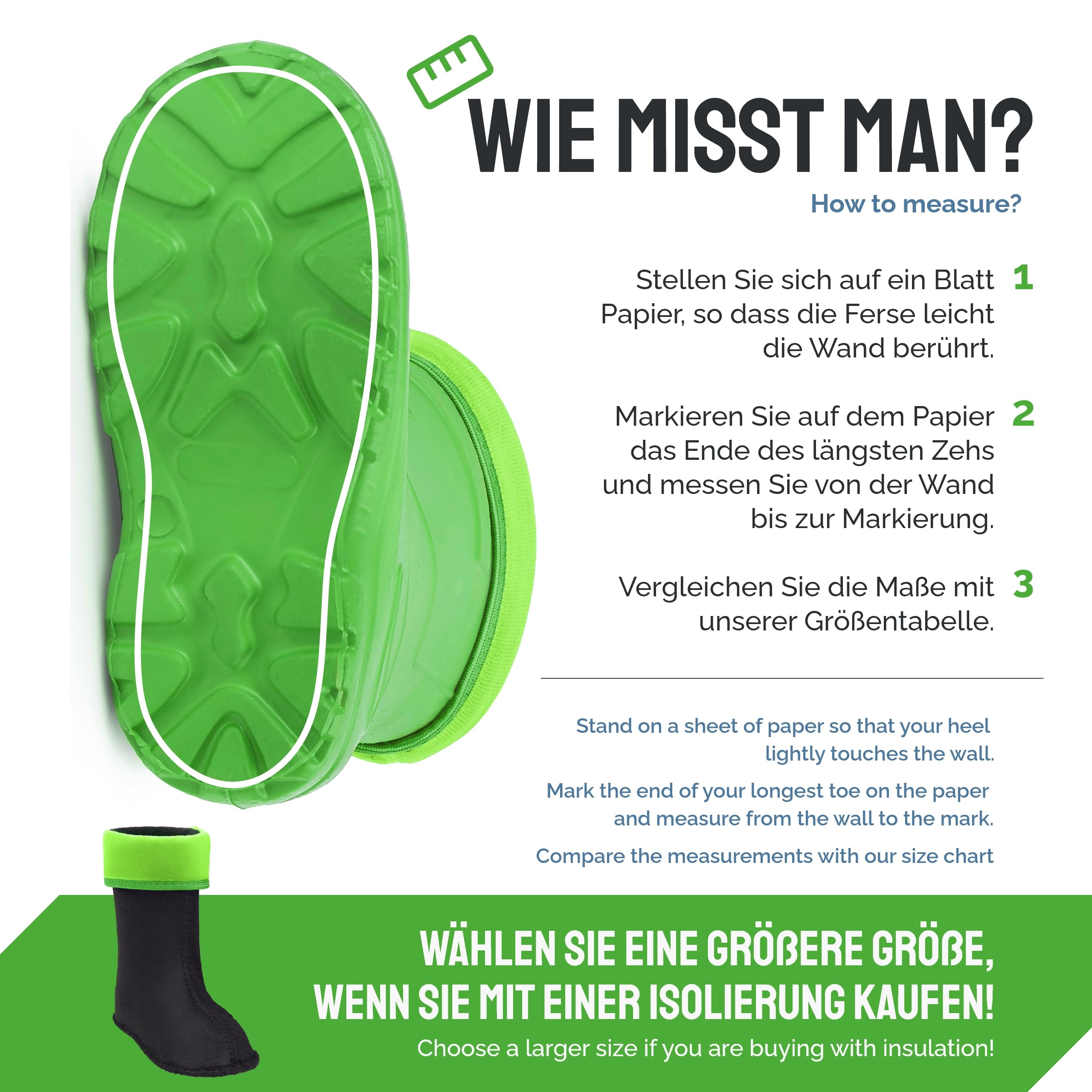 Ladeheid Gummistiefel Kinder federleichte und wasserdichte Eva Thermo Regenstiefel Gummistiefel gefüttert KL050