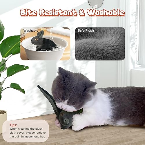 Miniatura 5 de MAILCAT Juguetes para gatos inteligentes, juguetes interactivos colgantes para gatos de interior, ejercicio de persecución, adecuado para palo de