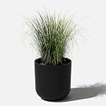 Veradek Mason Series Planteur de Lima - Planteur rond pour porch/jardin intérieur ou extérieur , fabriqué en plastique-stone composite avec trous de drainage , Décor moderne pour les sucents, fleurs, petites plantes