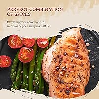 Vista 3 de 52USA Mezcla de pimienta arcoíris de 12 onzas + sal rosa del Himalaya gruesa, 2 libras (paquete de 2), Kosher, empaquetada para mantener la pimienta