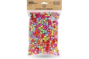 650 Pieces Smiley Face Beads for Bracelets | Vibrant and Joyful Crafts
