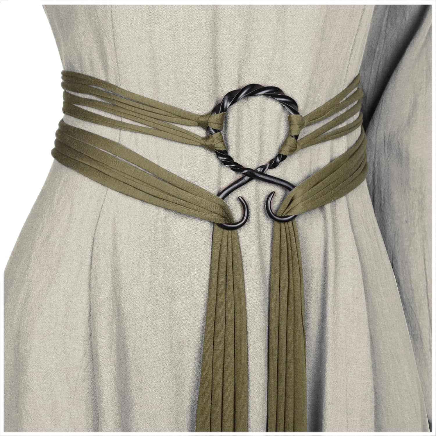 L'VOW Viking Troll Cross Rope Belt Norse Witch Rope Belt Renaissance Pagan Medieval Accessory