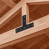 Vista 7 de 14" x 8.5" T Shape Steel Flat Bracket (1 pc) with Powder Coating as Mending Plate, Joining Brackets, Connecting Brackets, T Strap. Metal Plate with