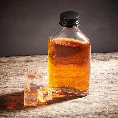 Miniatura 4 de Patelai 48 botellas de vidrio transparente con tapas, mini botellas de vidrio, botellas de licor, botellas vacías de alcohol, recipiente pequeño de