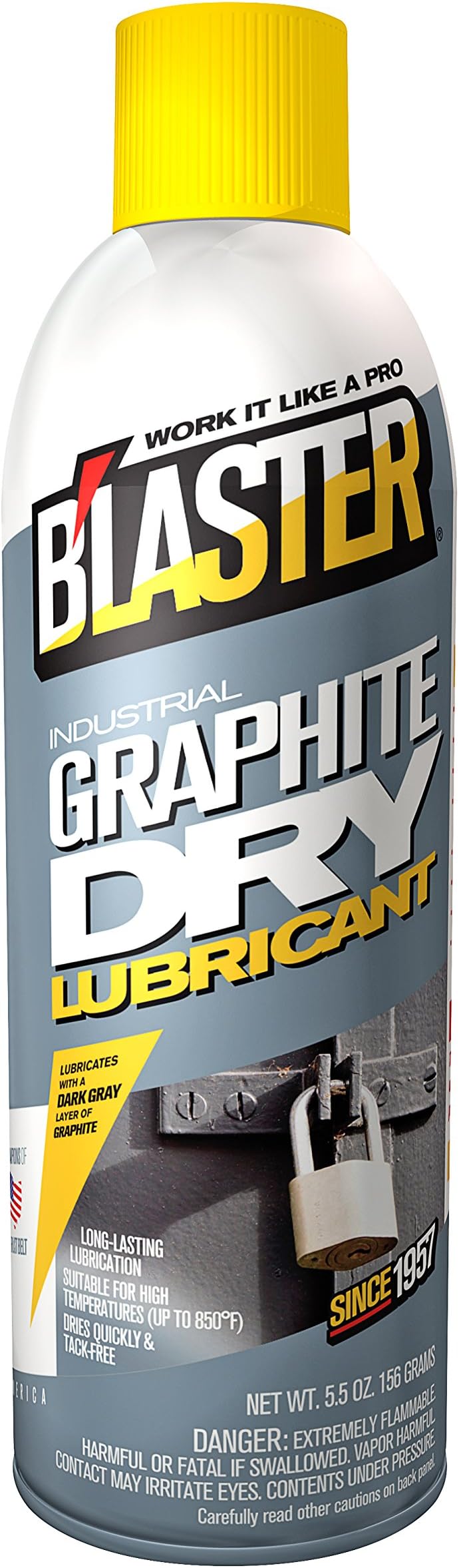 B'laster 8-GS Industrial Graphite Dry Lubricant - 5.5-Ounces