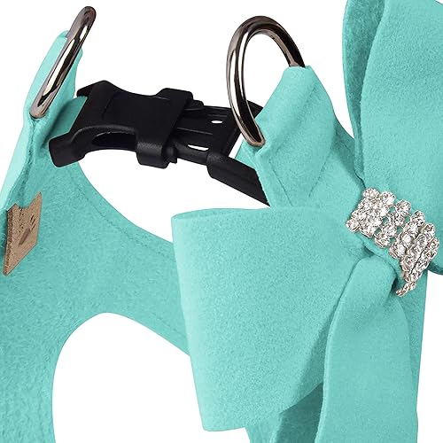 Miniatura 10 de Susan Lanci Designs Premium Ultrasuede Nouveau - Arnés para perros y mascotas, color negro, SM