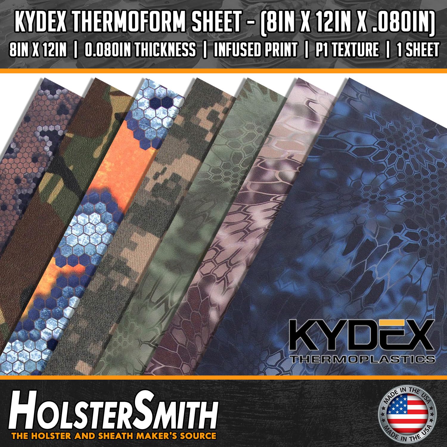 KYDEX Thermoform Sheet - Forest Digital Camo -6