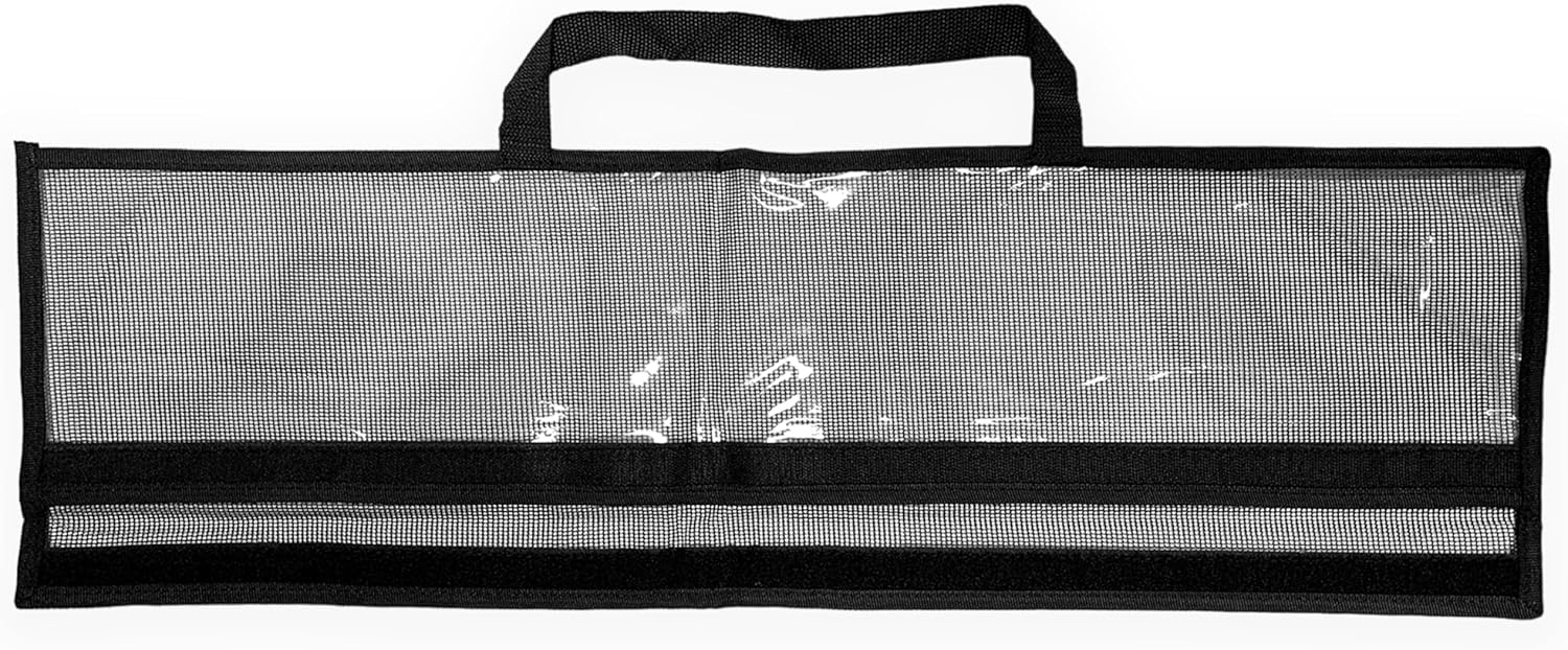 42" Spreader Bar Lure Bags, 4 Pcs Black Durable Multi-Compartment, Ideal for Spreader Bars & Lures
