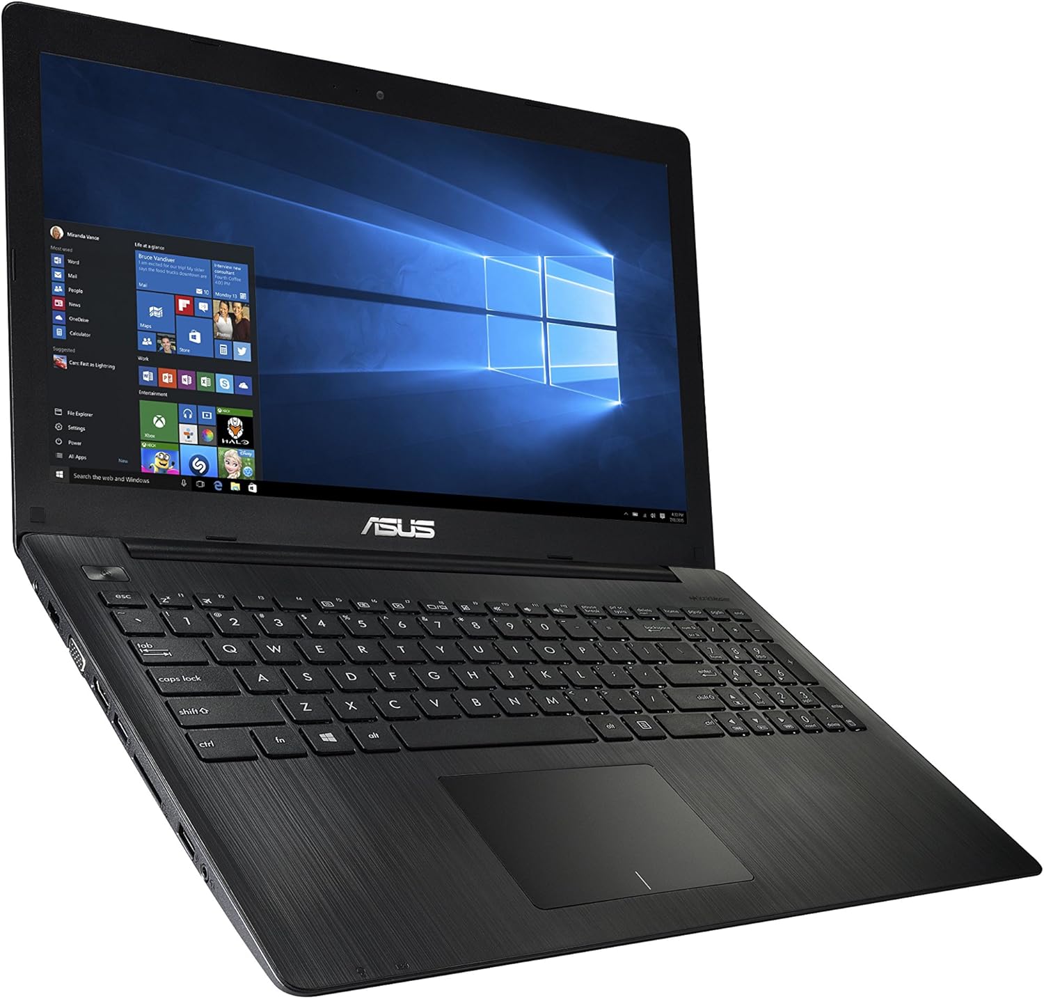 ASUS X553SA Laptop, right side view showing optical drive