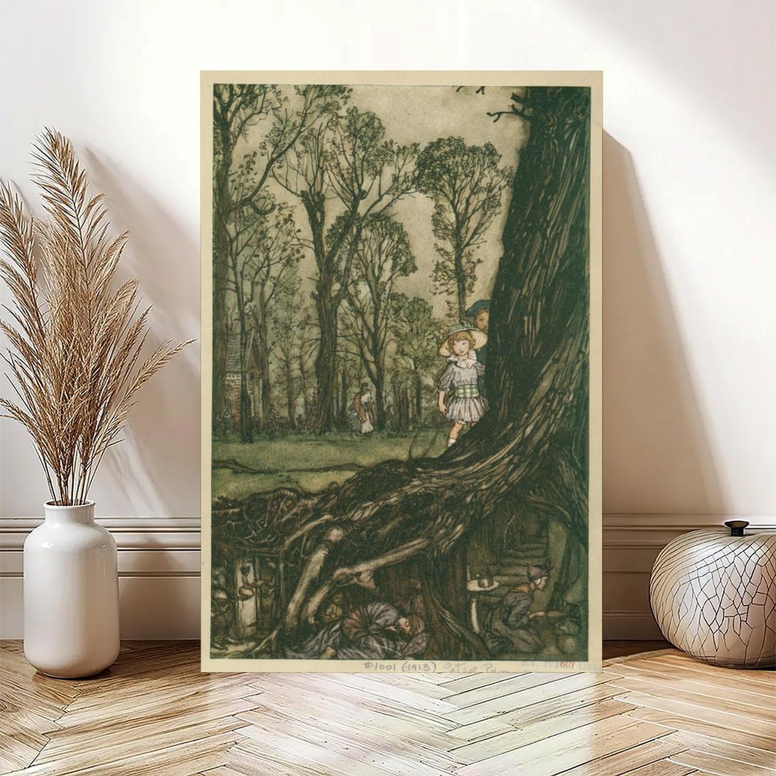 F I N U C B 42+ Słynne ilustracje Arthura Rackhama Plakaty Wróżki są mniej więcej w ukryciu aż do zmierzchu autorstwa Arthura Rackhama Plakaty Druki Płótno Deco Farba