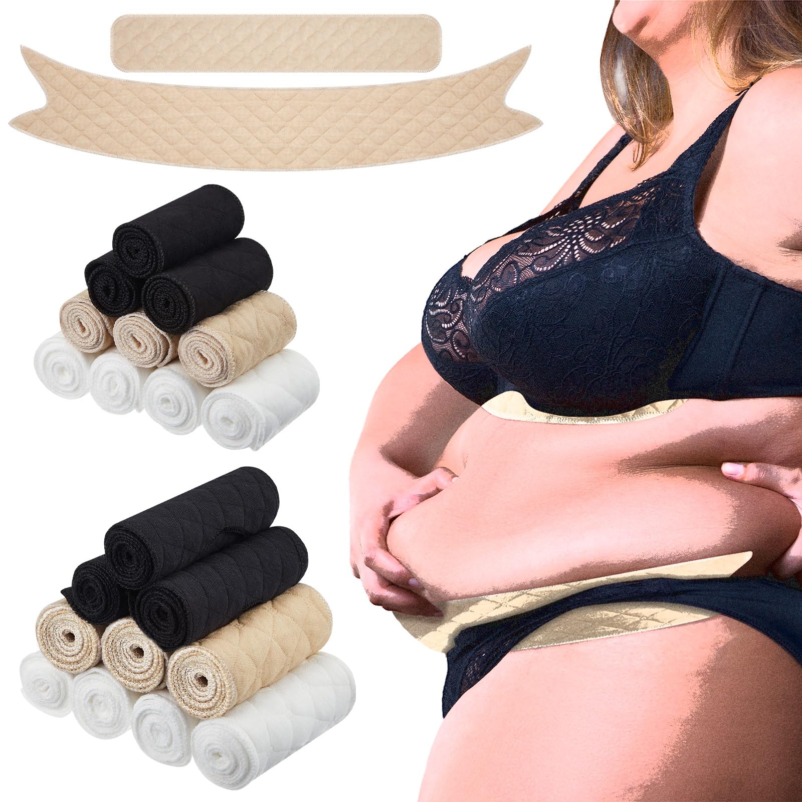Cotton Sweat Liners Set for Bra and Tummy