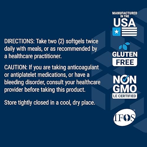 Miniatura 8 de Super Omega-3 EPADHA Lignans de sésamo y extracto de oliva - Aceite de pescado para la salud del corazón la salud cerebral y más allá -