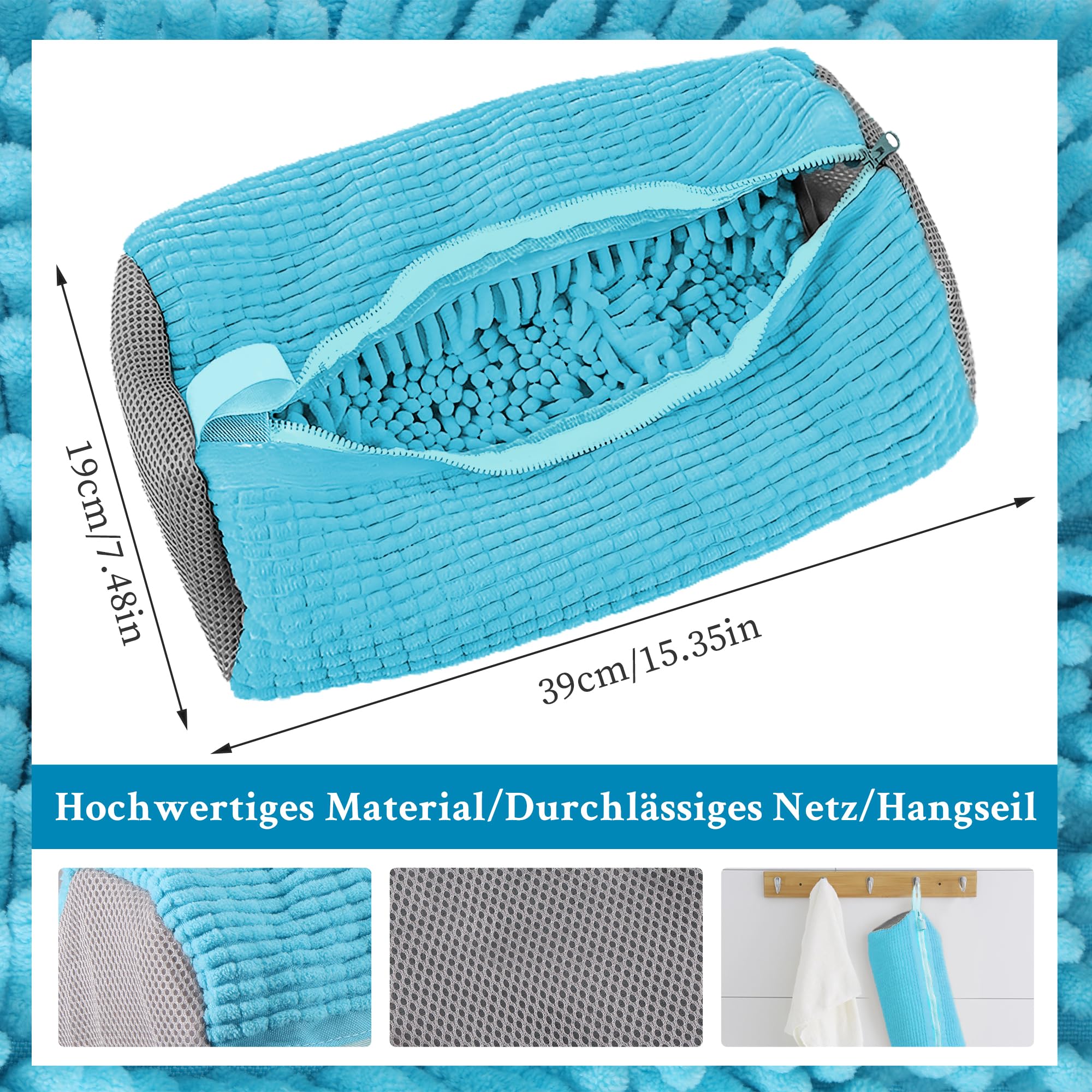 Lot De 2 Sacs De Lavage Pour Chaussures En Forme De Baskets Avec