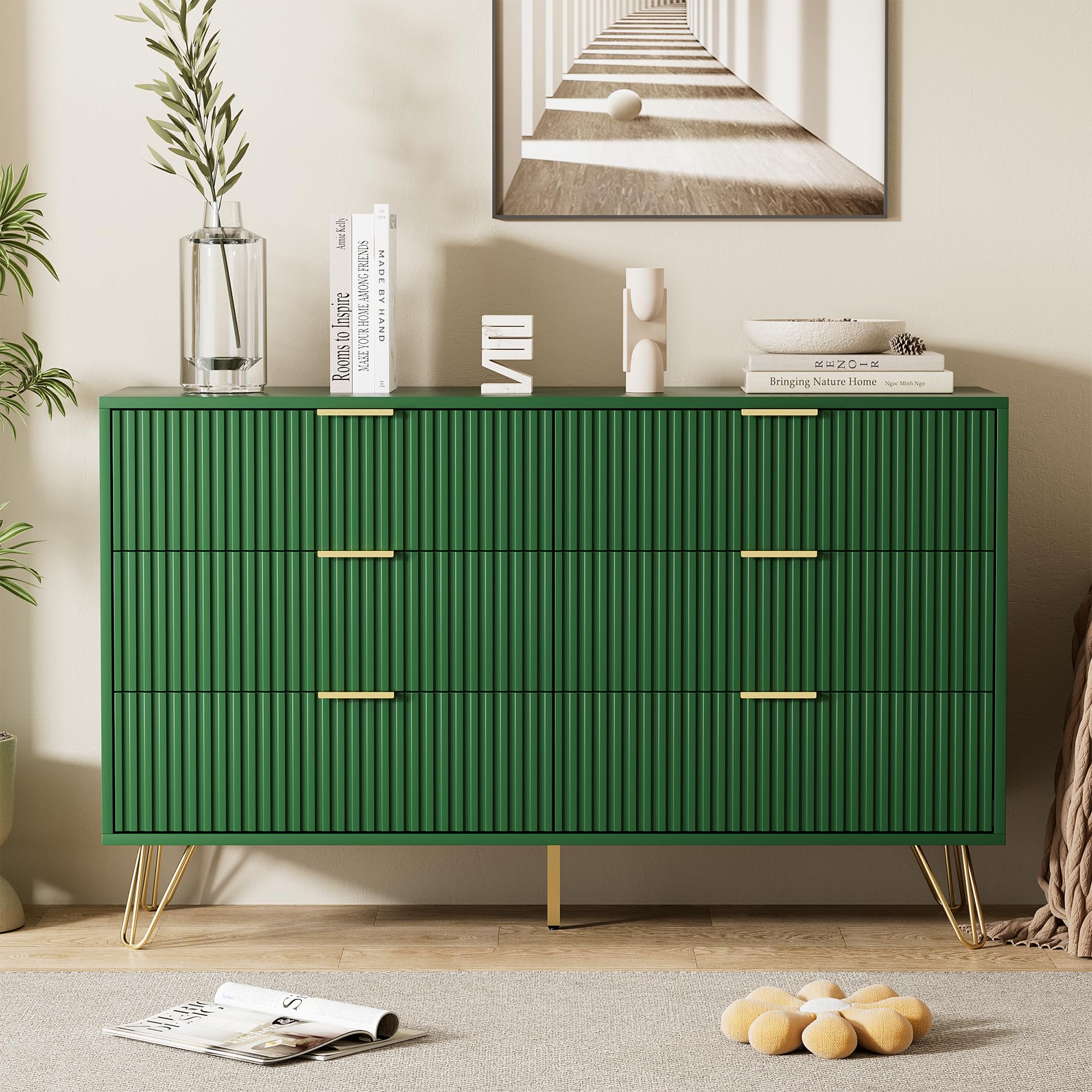 Amazon.com: Furniway Green Dresser for Bedroom, Modern Dresser with Gold Metal Handles & Chests of Drawers for Bedroom, 15.7" D x 47.2" W x 29.5" H : Home & Kitchen Amazon.com: Furniway Green Dresser for Bedroom, Modern Dresser with Gold Metal Handles & Chests of Drawers for Bedroom, 15.7" D x 47.2" W x 29.5" H : Home & Kitchen