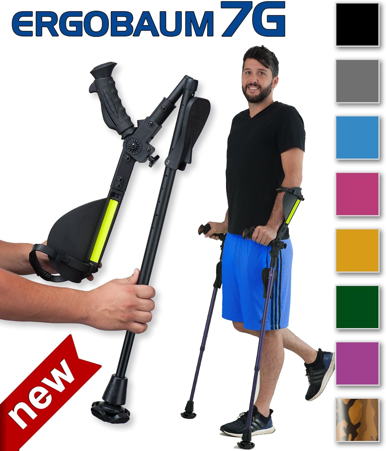 Ergobaum® Prime By Ergoactives. 1 Pair (2 Units) of Ergonomic Forearm