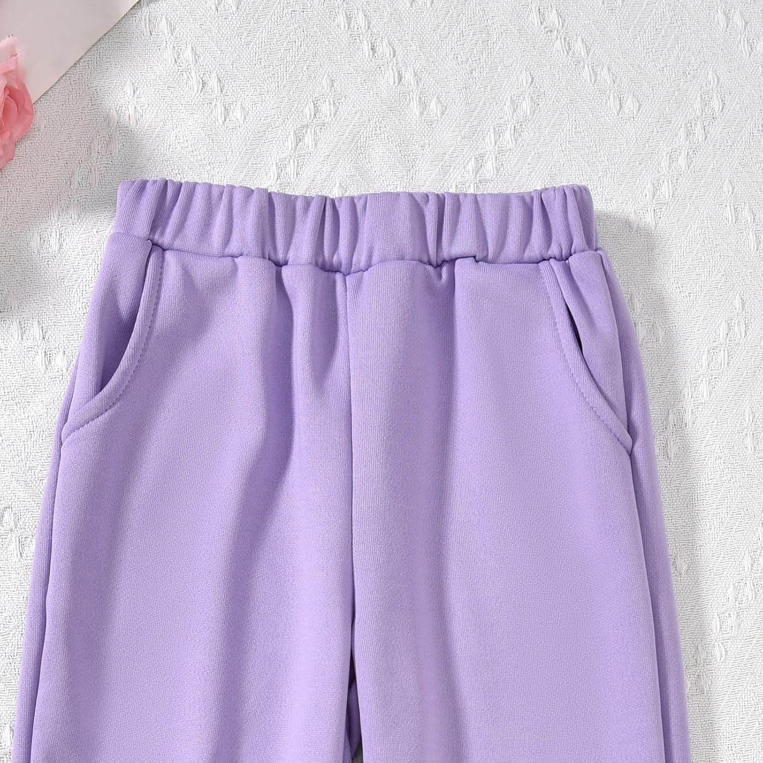 fioukiay Girls Outfits 2 Piece Half Zipper Hoodies Sweatsuits Long Sleeve Athletic Sweatshirts and Sweatpants with Pockets - Image 7