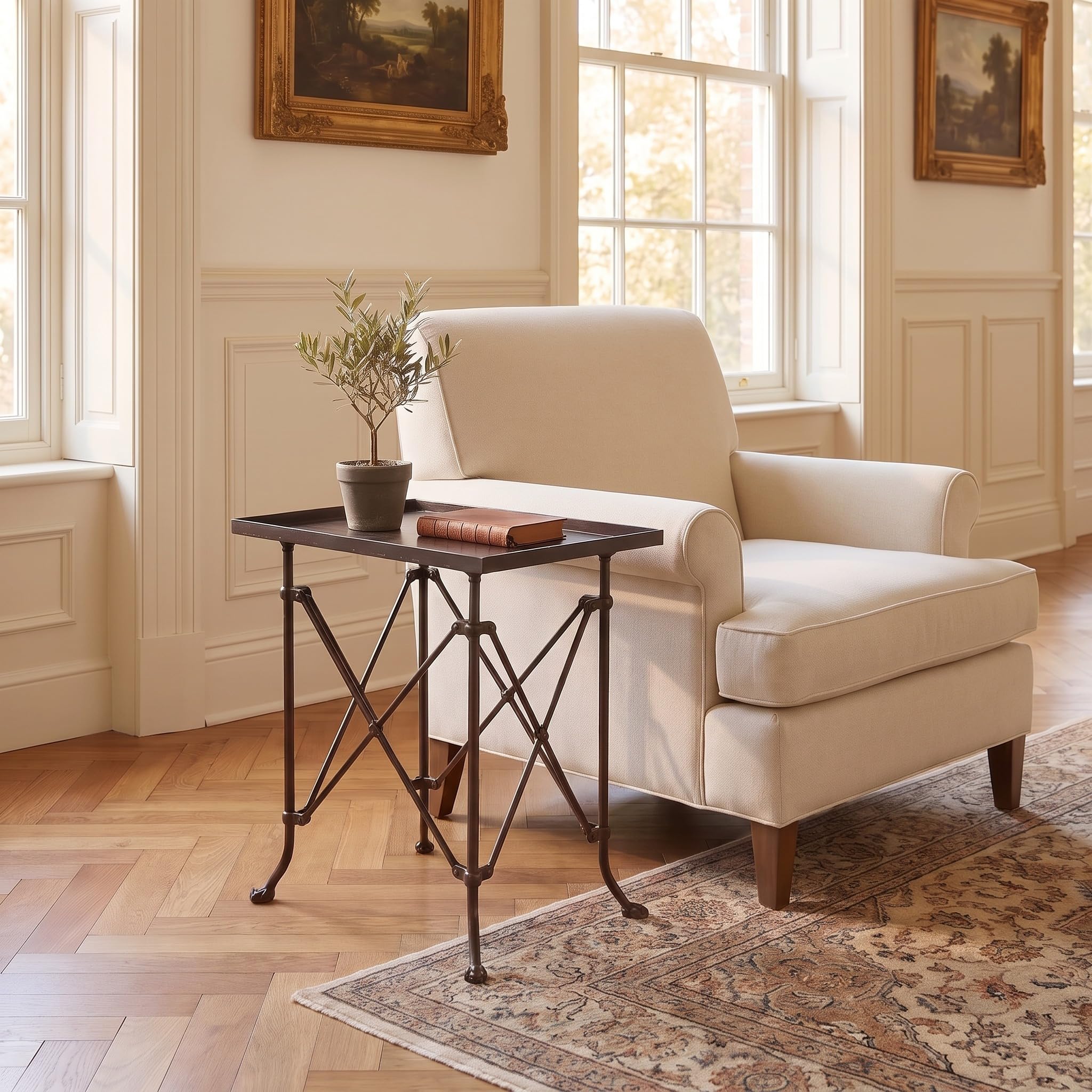 Creative Co-Op Bronze Metal Rectangle Table