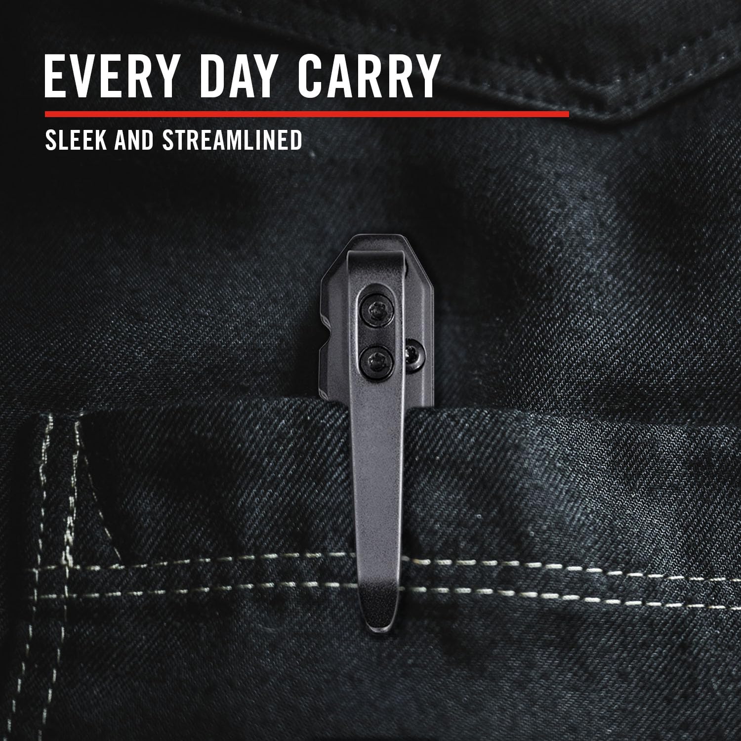 Coast Founder's Collection LX520 ORIGIN, TANTO Blade, Gentleman's EDC Folding Pocketknife, Flip Tab, Frame Lock, Pocket Clip, Stainless-Steel, Black Blade & Handle