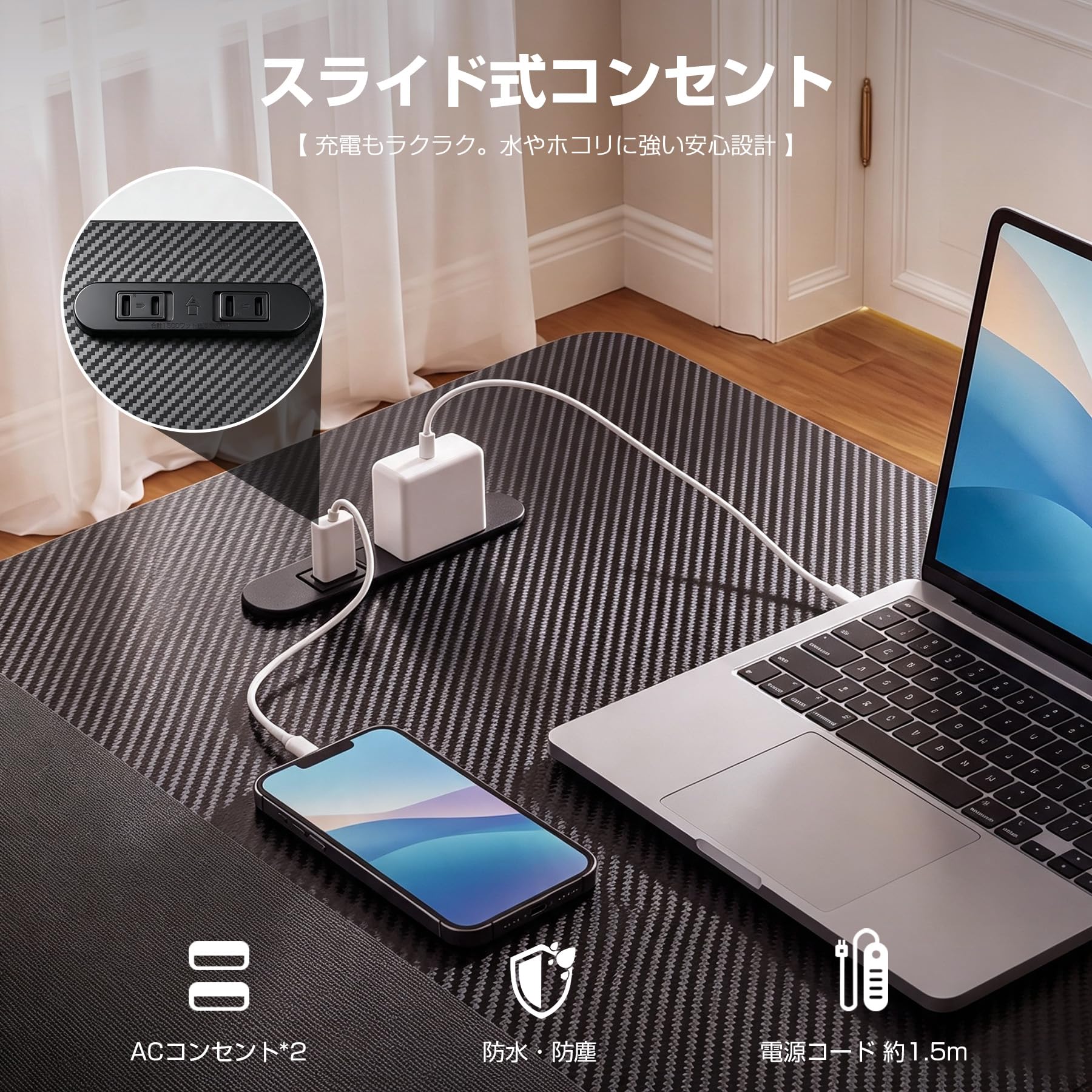 Amazon.co.jp: GTPLAYER ゲーミングデスク パソコンデスク pcデスク
