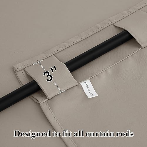 Miniatura 2 de RYB HOME - Cortinas blackout con aislamiento térmico, cortinas de privacidad para dormitorio, sala de estar, comedor, armario, 42 x 54 pulgadas