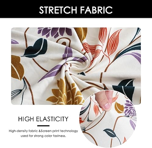 Miniatura 7 de FORCHEER Juego de 4 fundas para sillas de comedor para comedor, fundas elásticas para sillas de comedor y cocina, lavables y extraíbles (paquete de