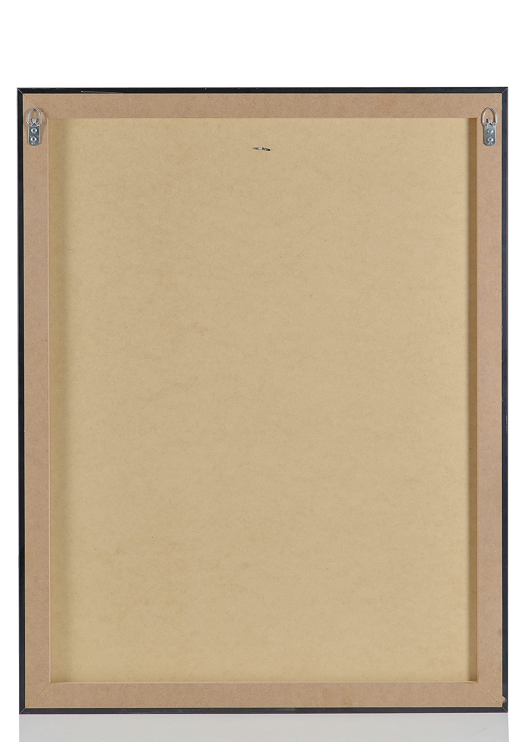 Trikotrahmen 'Easy Click & Fill' mit Tür | Rahmen-Farbe: Schwarz | Hintergrund: Schwarz | Größe: 70 x 90 cm | hochwertige und leicht zu befüllende Vitrine für Trikots