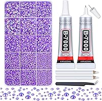 Vista 12 de 12900 piezas de media perla con pegamento para manualidades de diamantes de imitación, cuentas de perlas planas blancas AB de varios tamaños