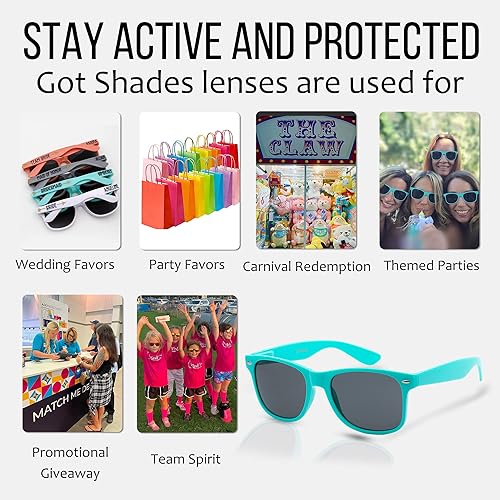 Miniatura 4 de Gafas de sol 100% UV retro unisex a granel a granel de los 80 para adultos - paquete de 10 - con bisagras flexibles