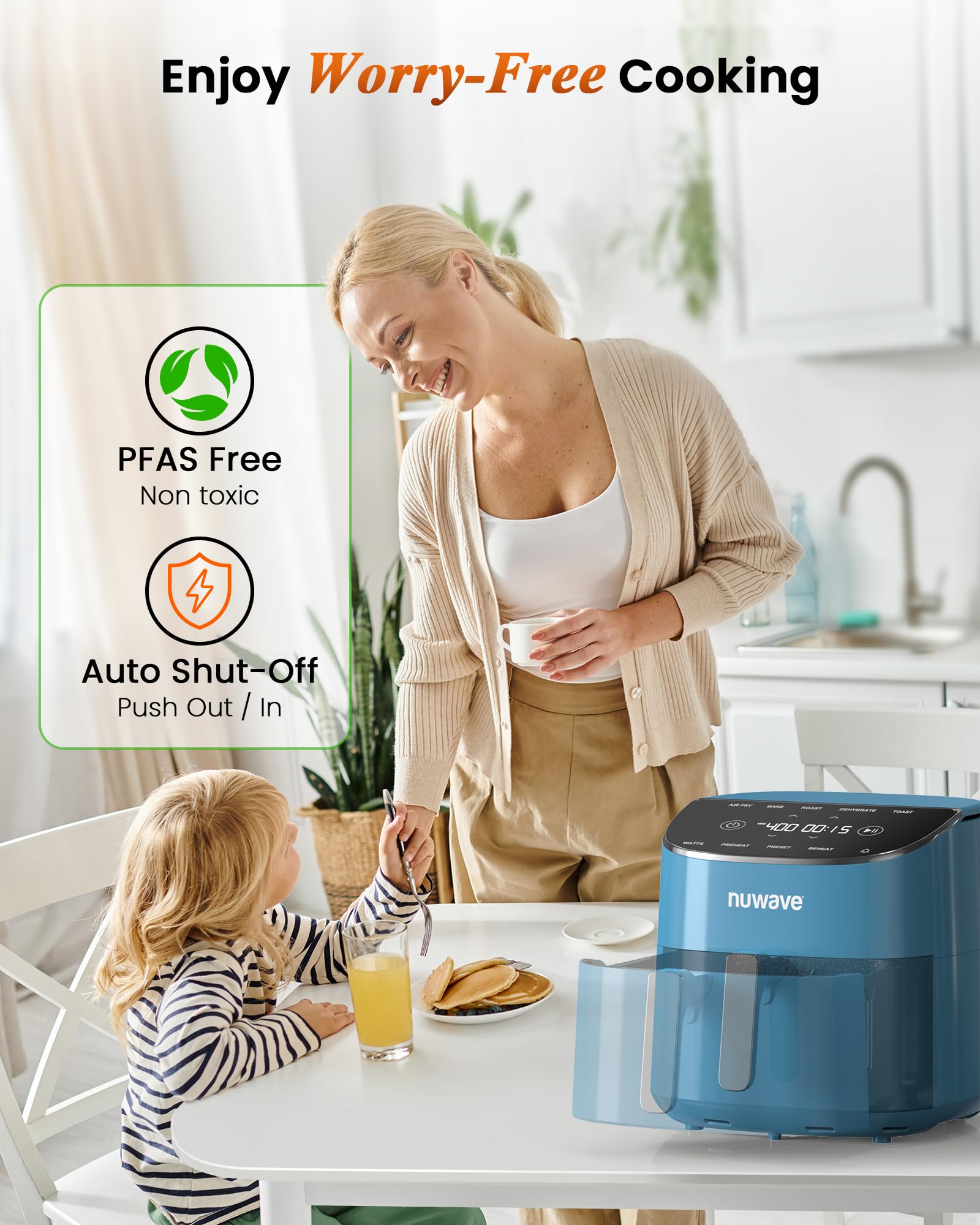 AirWave Fryer ノンフライヤー Amazon.com: Nuwave Brio Plus Air Fryer 8 Qt, New & Improved, PFAS