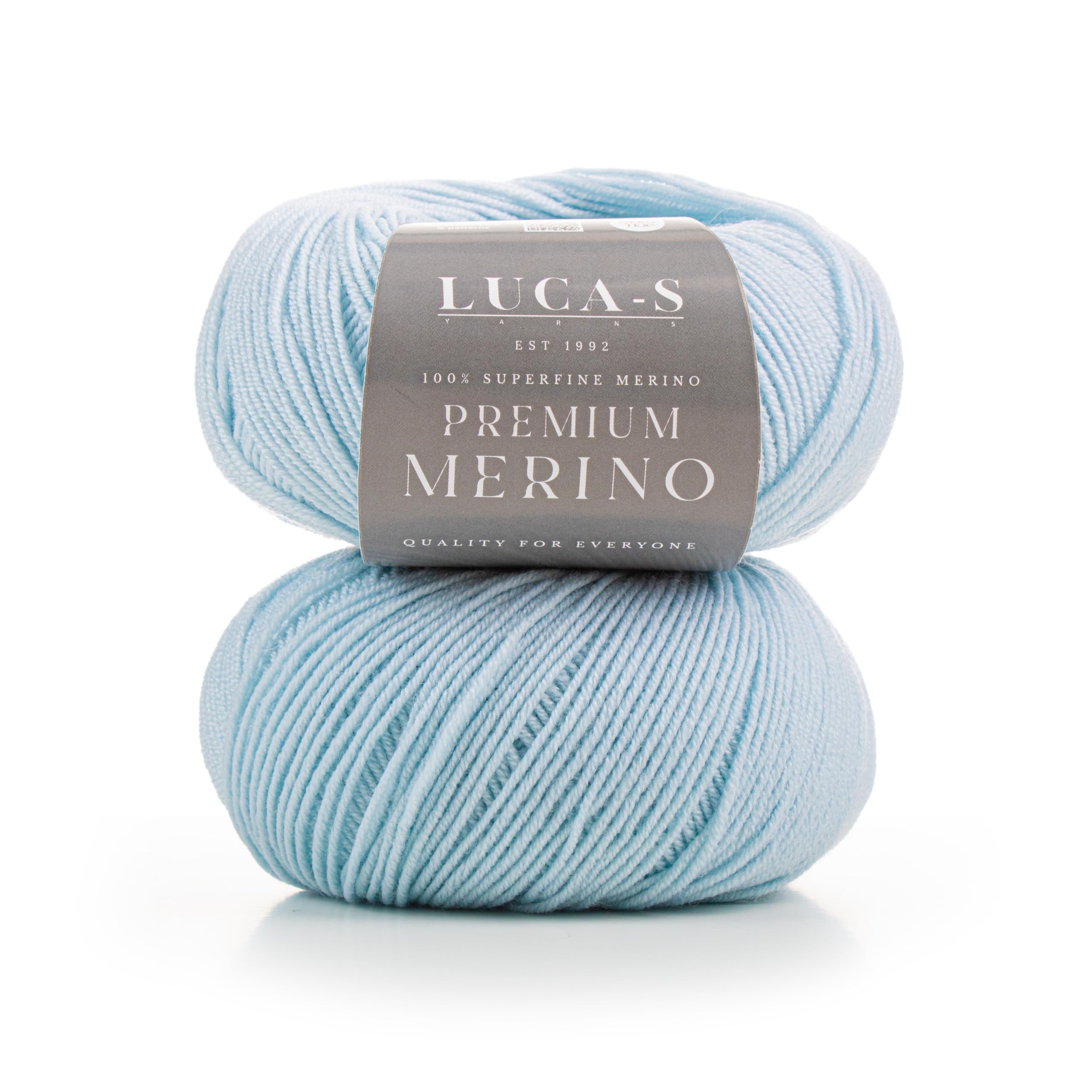 2PCs Premium Merino Yarn 4Ply Wool, Superwash Baby Merino - 100% Pure Extra Fine Merino Knitting Crochet Wools 50G Ball