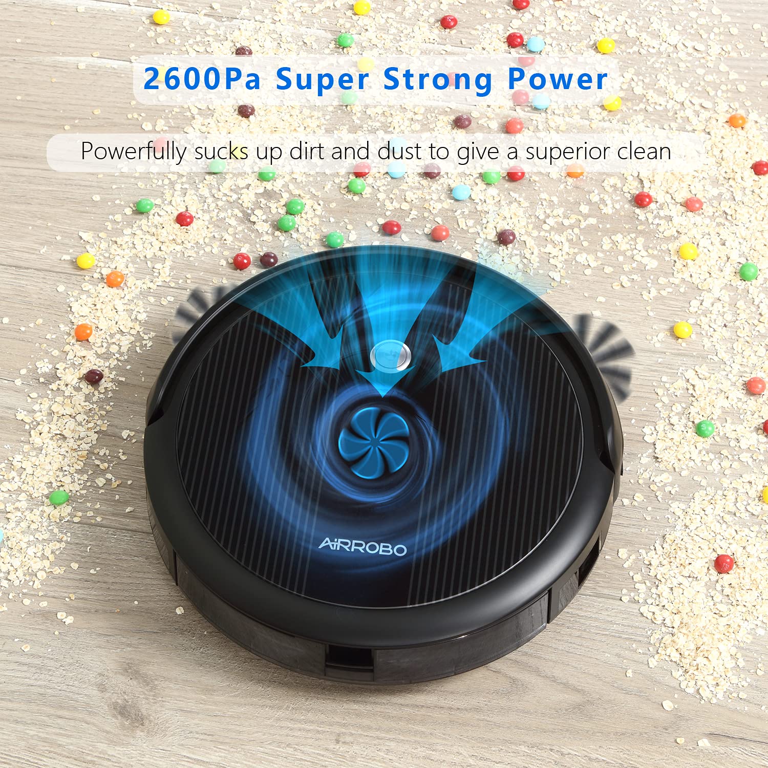 【新品未使用】AIRROBO P10 Airrobo P10 Black Portable Self Charging Cordless Robotic