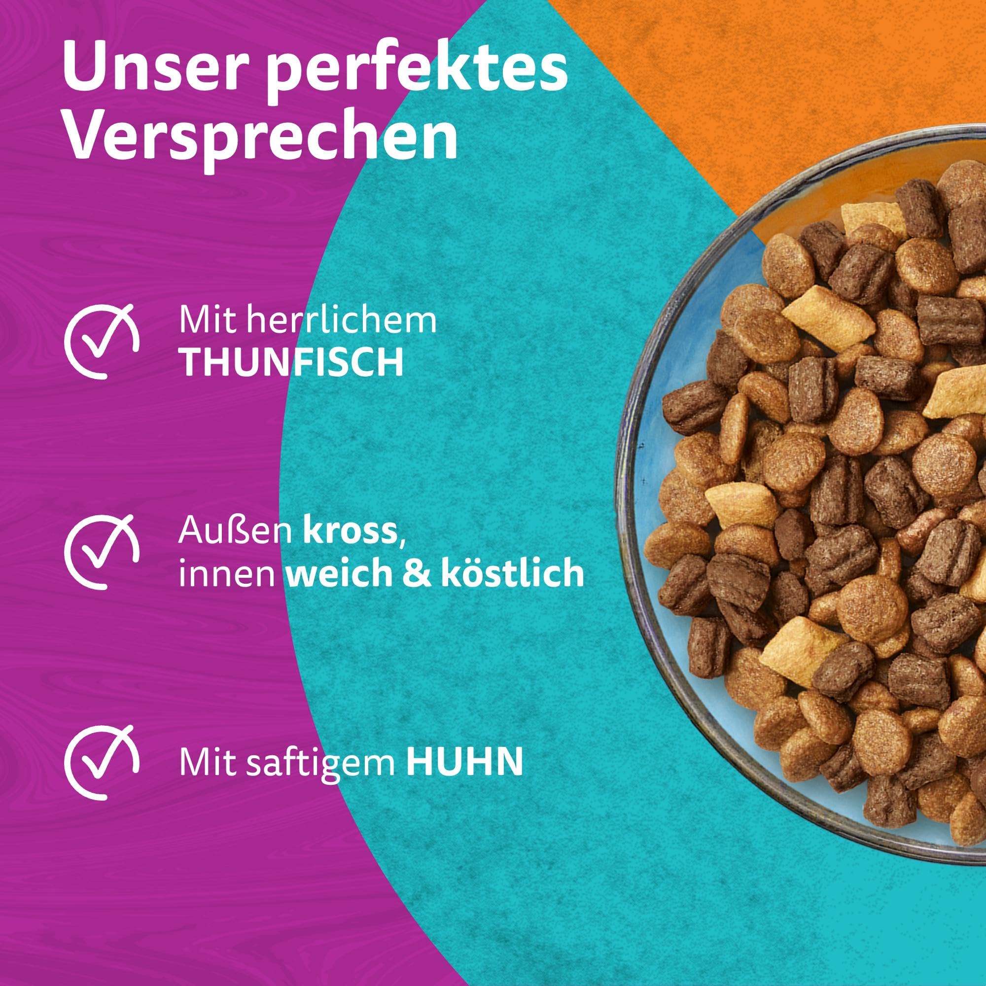 Whiskas Duo Trockenfutter für ausgewachsene Katzen 6 x 1.9 kg Surf & Turf