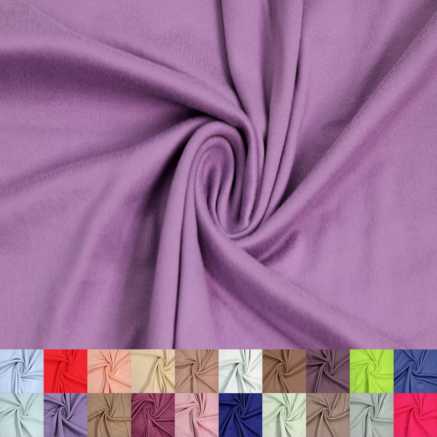 59" Wide Poly Spandex DTY Double-Sided Brushed Fabric by The Yard – 180 GSM, Lightweight, Stretchy & Breathable Apparel, Activewear, Accessories, Scarves & DIY