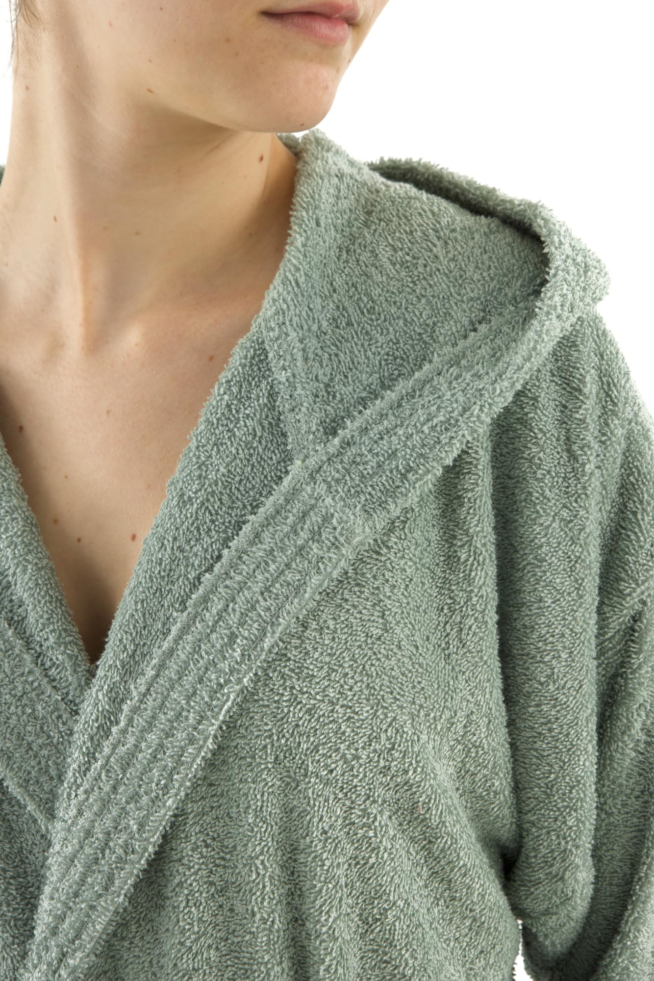 Top Towel - Elegant - Accappatoio per donna e uomo 100% cotone, 500 g/m² - Opzione con cappuccio o senza cappuccio - Morbido e assorbente per doccia, spa e piscina