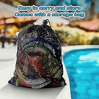 Vista 4 de Jasonwell Juguetes de buceo en la piscina, 31 piezas de juguetes de piscina para niños y adolescentes con anillos de buceo, palos de buceo, tesoros